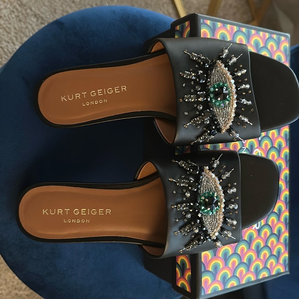Women Kurt Geiger Slides (Never Worn)